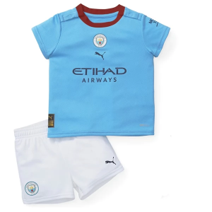 Manchester City Børn HjemmebaneSæts 2022 2023 – FodboldTrøjer(S/S)